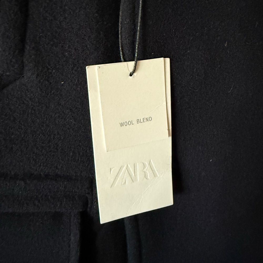 ZARA SHORT DOUBLE BREASTED COAT Size L - Picture 10 of 14